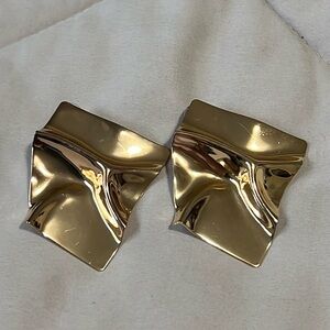 Gold Chunky Geometric Earrings